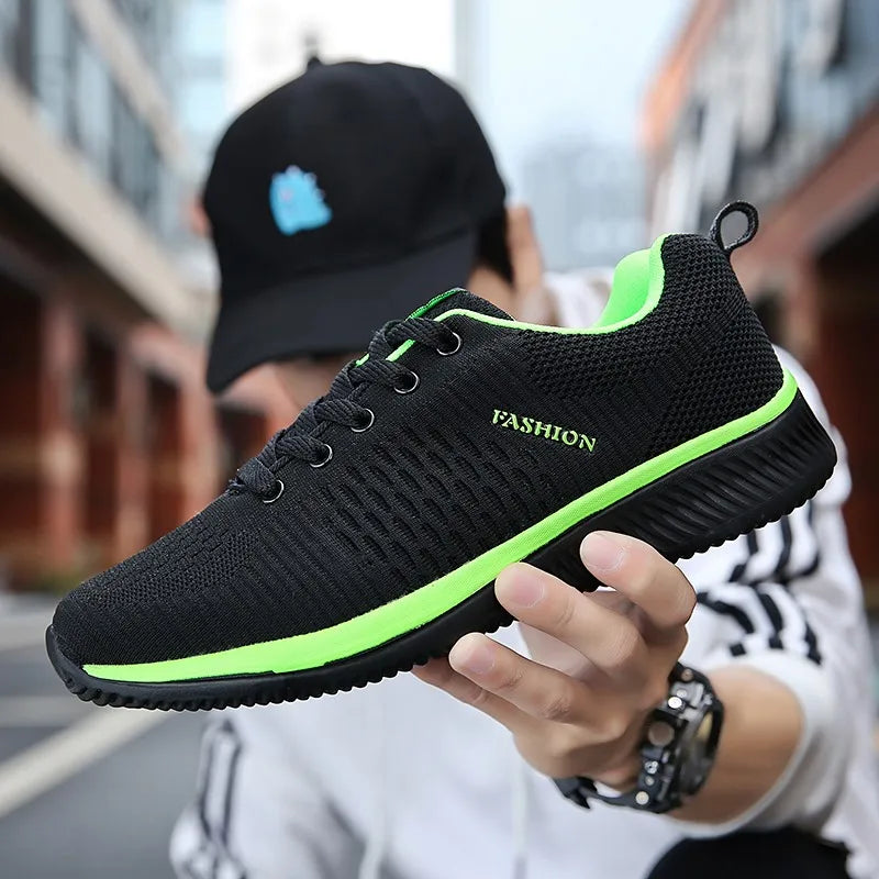 new men's lightweight running shoes casual shoes Breathable walking training shoes non-slip comfortable vulcanized men's