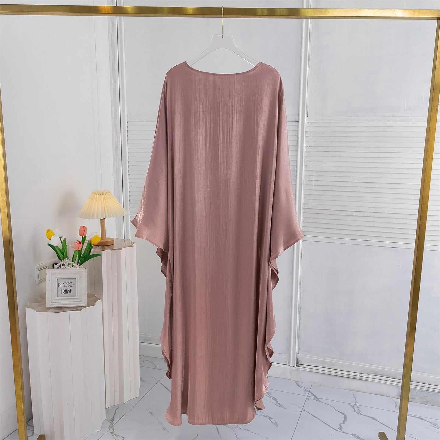 Muslim Abayas Loose Islamic Dresses Women Jilbabs Muslim Maxi Party Dress Lace Up Casual Solid Robe Ramadan Dresses Kaftan