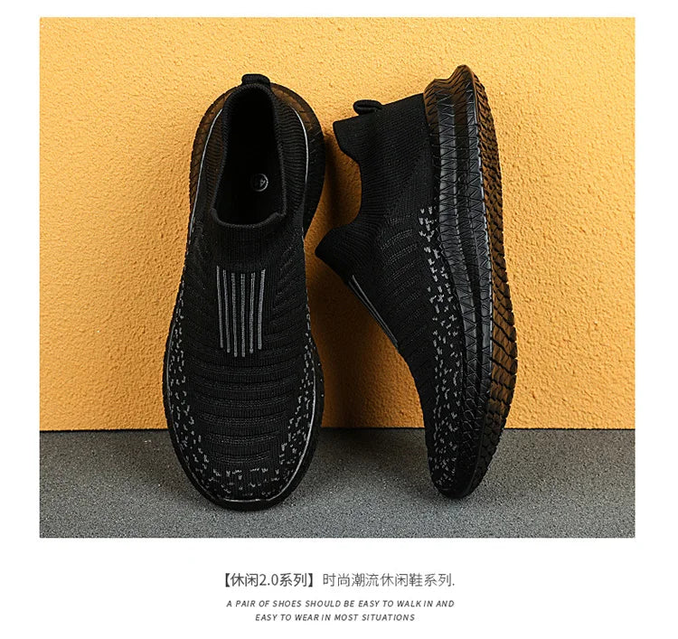 2024 new spring and autumn leisure fashion design lightweight breathable walking men's sports casual shoes fitness shoes