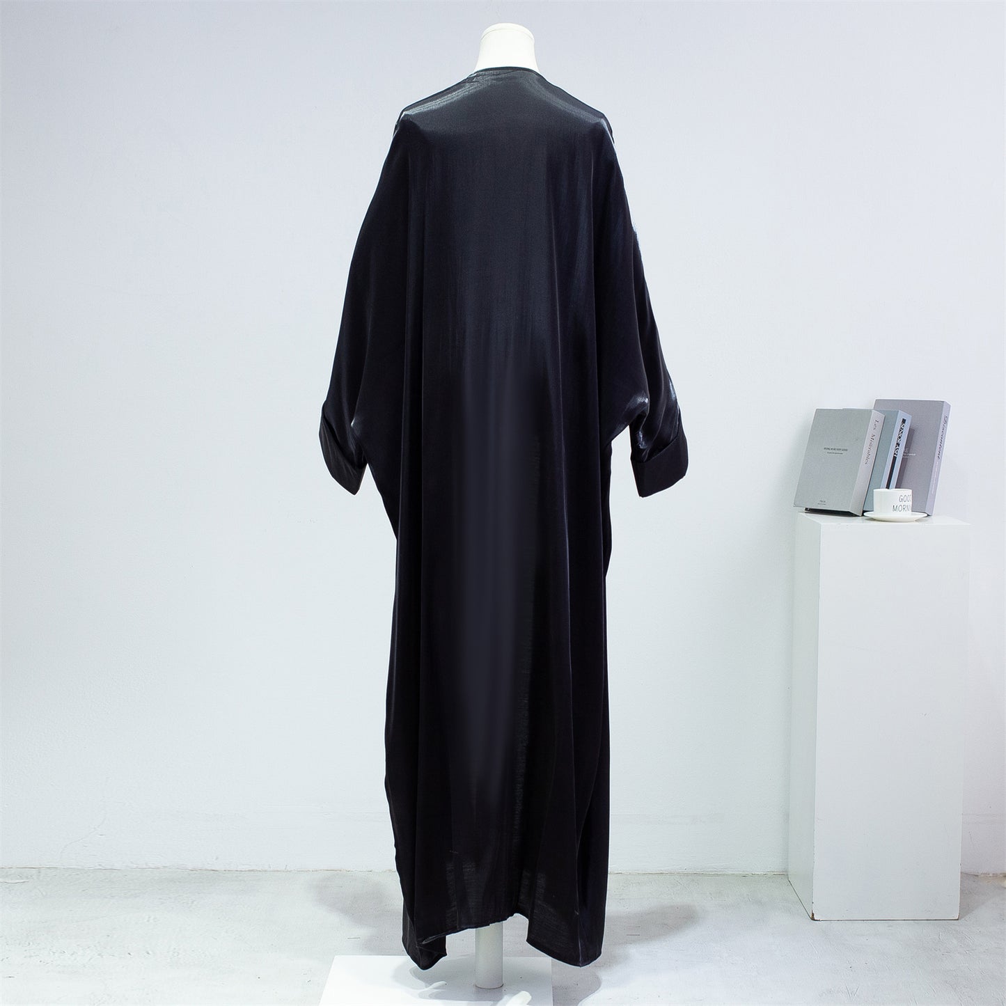 Muslim Out Abaya kaftan Smocking Sleeve One-piece Prayer Women Jilbabs Cardigan Coat Islamic Clothing Dubai Saudi Robe Turkish