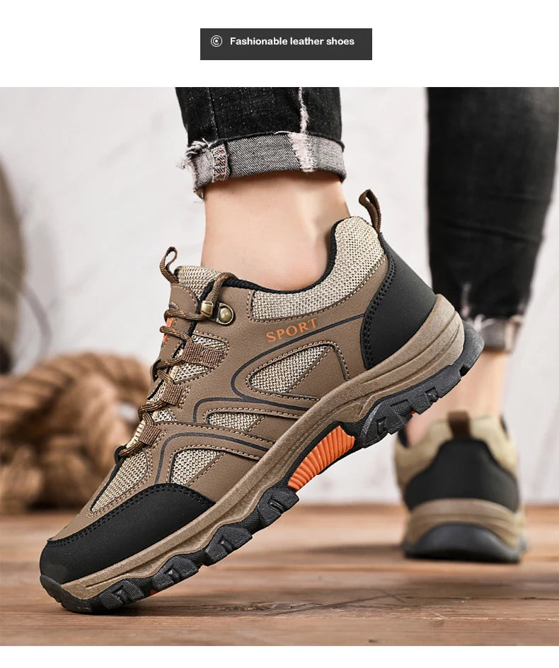 Men's running casual sneakers new mountaineering comfort men's shoes classic walking fitness shoes 2024 trainer men