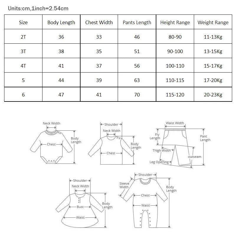 Winter Warm Kids Clothes Boys Outfit Set Cotton Long Sleeve Tops Pants 2PCS Fashion Solid Color Children Clothing 2-6 Years