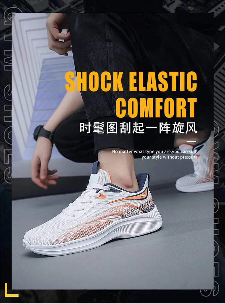 Men's shoes Casual lightweight non-slip fashion sneakers Breathable running shoes Outdoor walking training tennis shoes for men