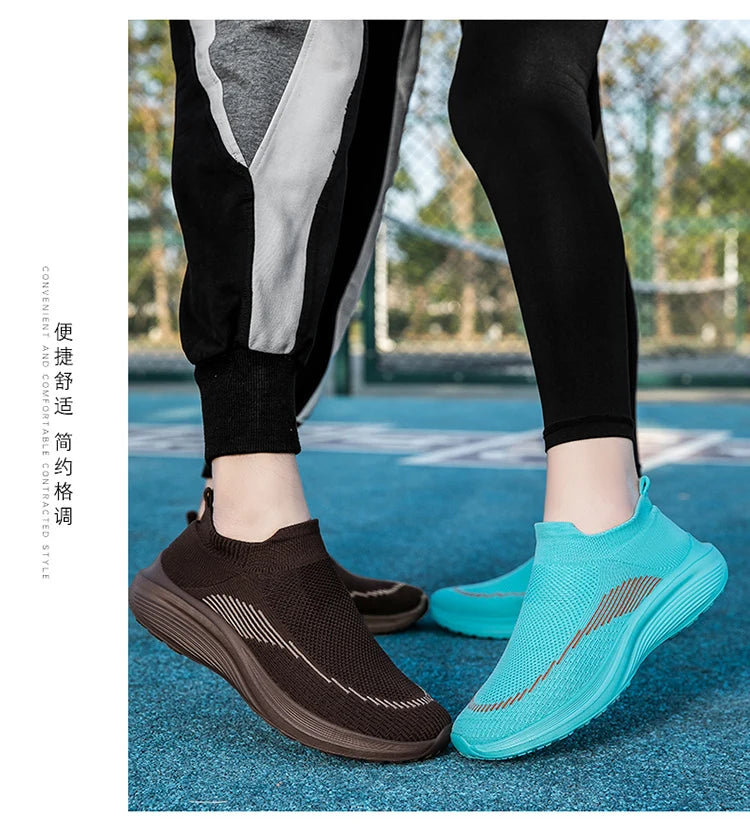 Men's and women's shoes Spring and autumn new breathable mesh shoes flat shoes light casual comfortable sneakers couple