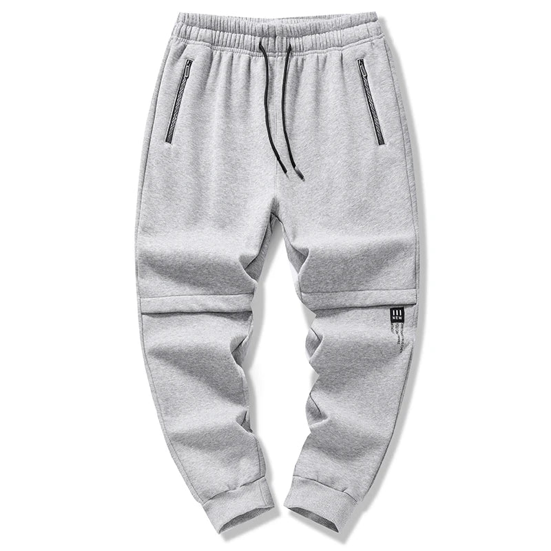 Spring Autumn Men Solid Drawstring Sweatpants Mens Jogger Pants Sweatpants Men Cotton Tracksuit Outer Casual Male Plus Size 6XL