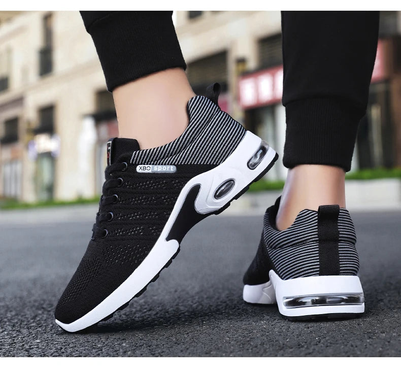 Men's running shoes Soft sole breathable mesh surface sports shoes non-slip wear-resistant running casual men's shoes