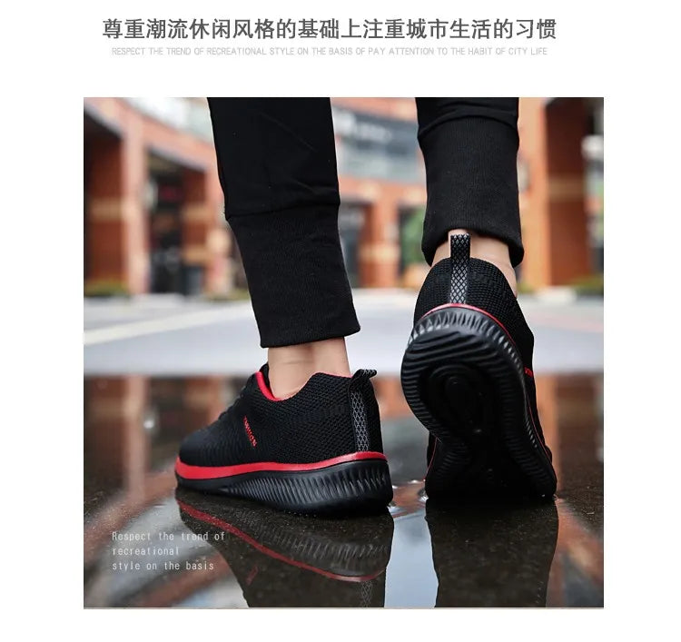 new men's lightweight running shoes casual shoes Breathable walking training shoes non-slip comfortable vulcanized men's