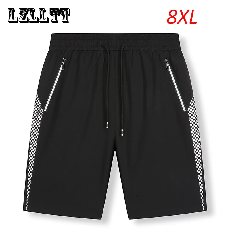 2023 Summer Men Casual Breathable Quick Dry Sport Shorts Mens Beach Gym Outdoor Shorts Bottom Men's Shorts Male Plus Size 8XL