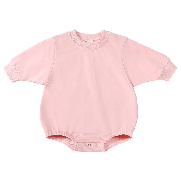 Fashion Solid Baby Girl Clothes Cotton Long Sleeves Newborn Clothes Boys Bodysuits Spring Autumn Infant Clothing 3-24 Months