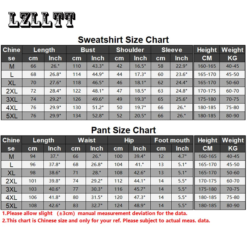 Spring Autumn Men Casual Sport Joggers Fitness Suits Tracksuit Men Running Slim Suit Sportswear Sweatshirt Pant 2 Piece Sets 5XL