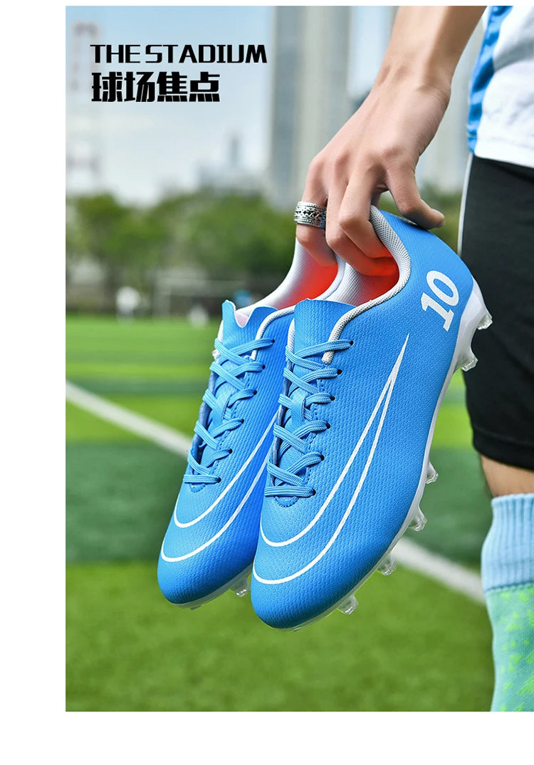 Men's and women's football shoes Non-slip training casual sports shoes youth outdoor breathable large size football shoes