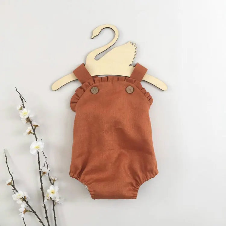 Fashion Solid Color Baby Girl Clothes Summer Newborn Clothing Boys Bodysuit Cotton Sleeveless Infant Clothes 3-18 Months