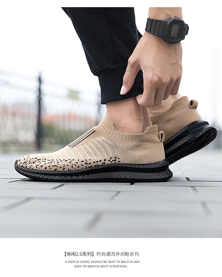 2024 new spring and autumn leisure fashion design lightweight breathable walking men's sports casual shoes fitness shoes