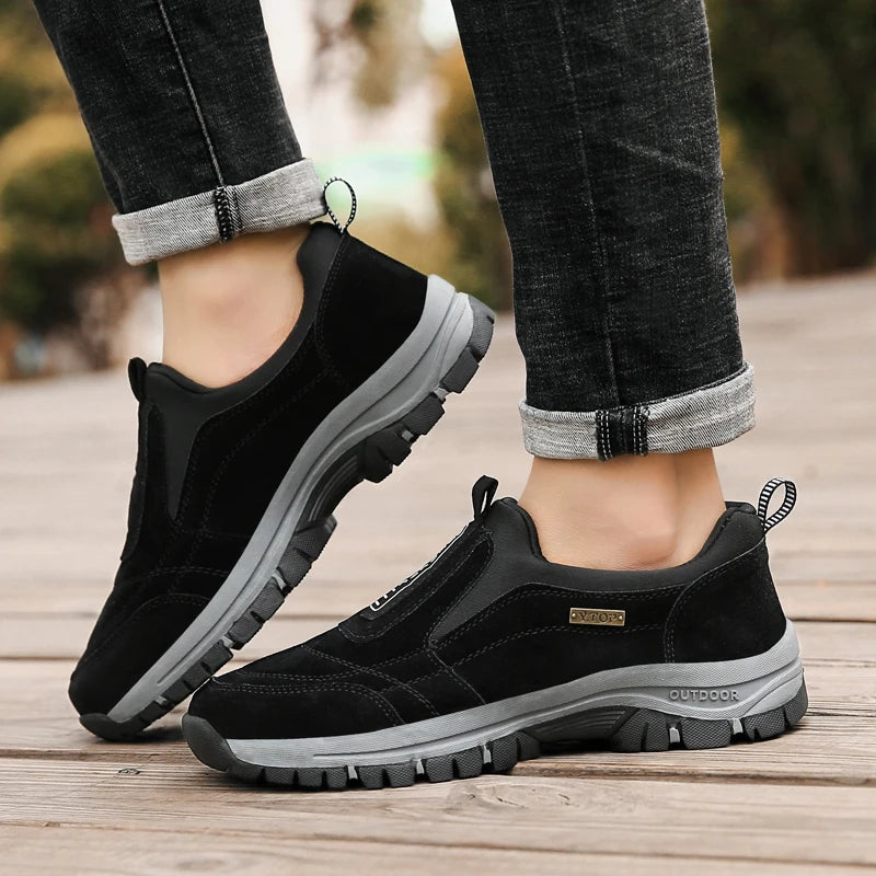 Men's hiking shoes non-slip low-top outdoor leisure sports shoes walking middle-aged and elderly walking shoes large size