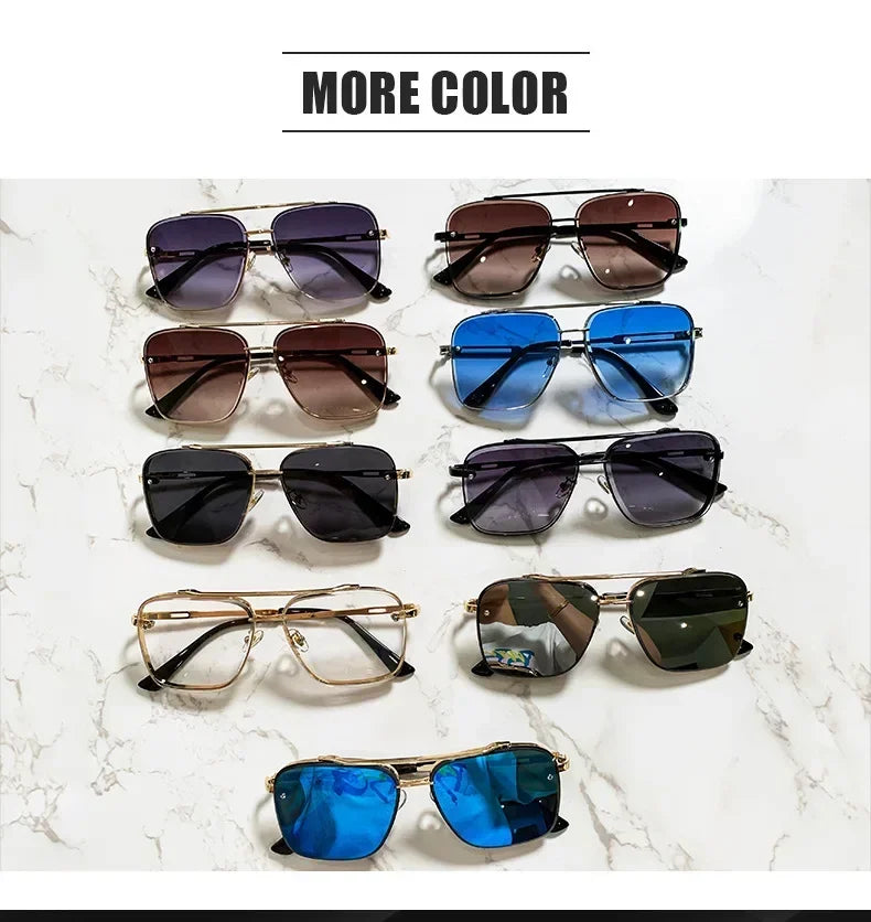 2024 New Fashion Luxury Classic Mach Six Style Gradient lens Men Sunglasses Men Vintage Brand Design Sun Glasses Oculos De Sol