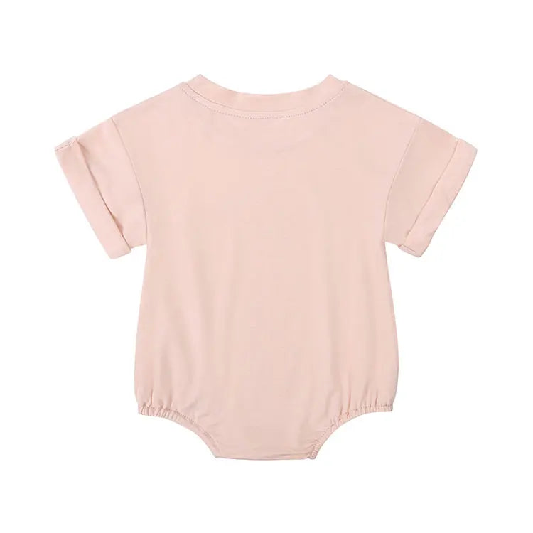 Bamboo Fiber Baby Clothing Boys Bodysuits Fashion Solid Color Short Sleeve Girls Bodysuits Summer Newborn Clothes 3-24 Months