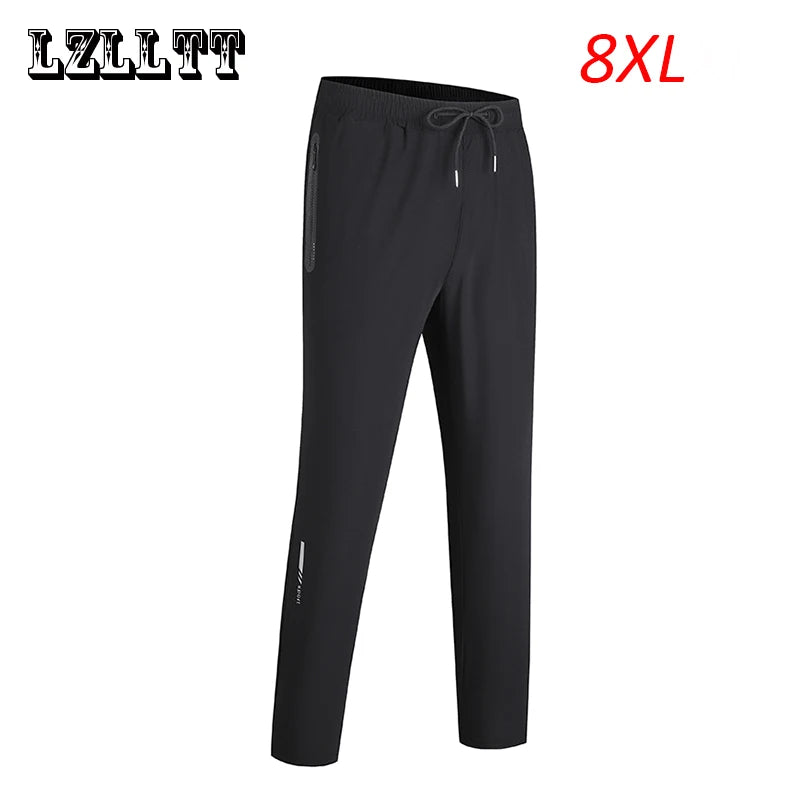 Summer Men Quick Dry Breathable Cool Joggers Pants Mens Casual Sport Fitness Outdoor Pants Men’s Pant Trouser Male Plus Size 8XL