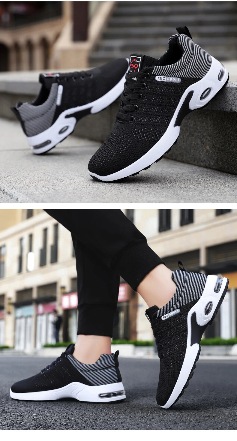 Men's running shoes Soft sole breathable mesh surface sports shoes non-slip wear-resistant running casual men's shoes