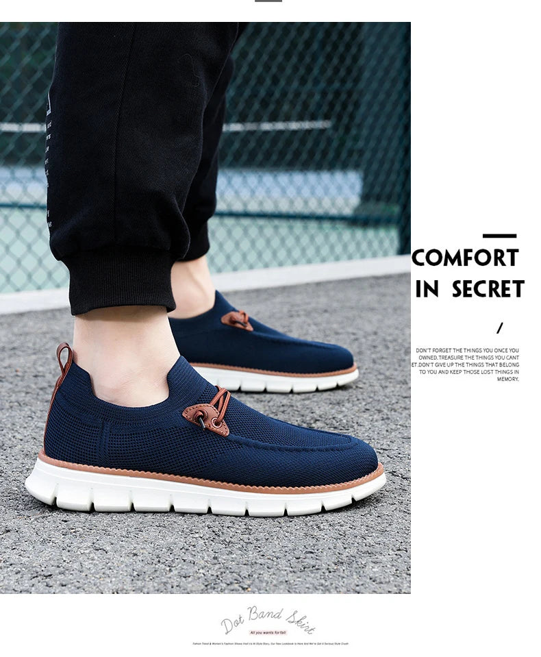 Breathable men's casual shoes Lightweight outdoor men's walking shoes non-slip men's sports shoes flat plus size 2024 new model