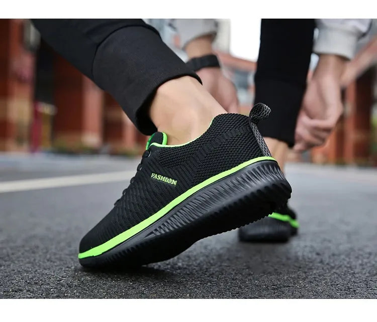 new men's lightweight running shoes casual shoes Breathable walking training shoes non-slip comfortable vulcanized men's