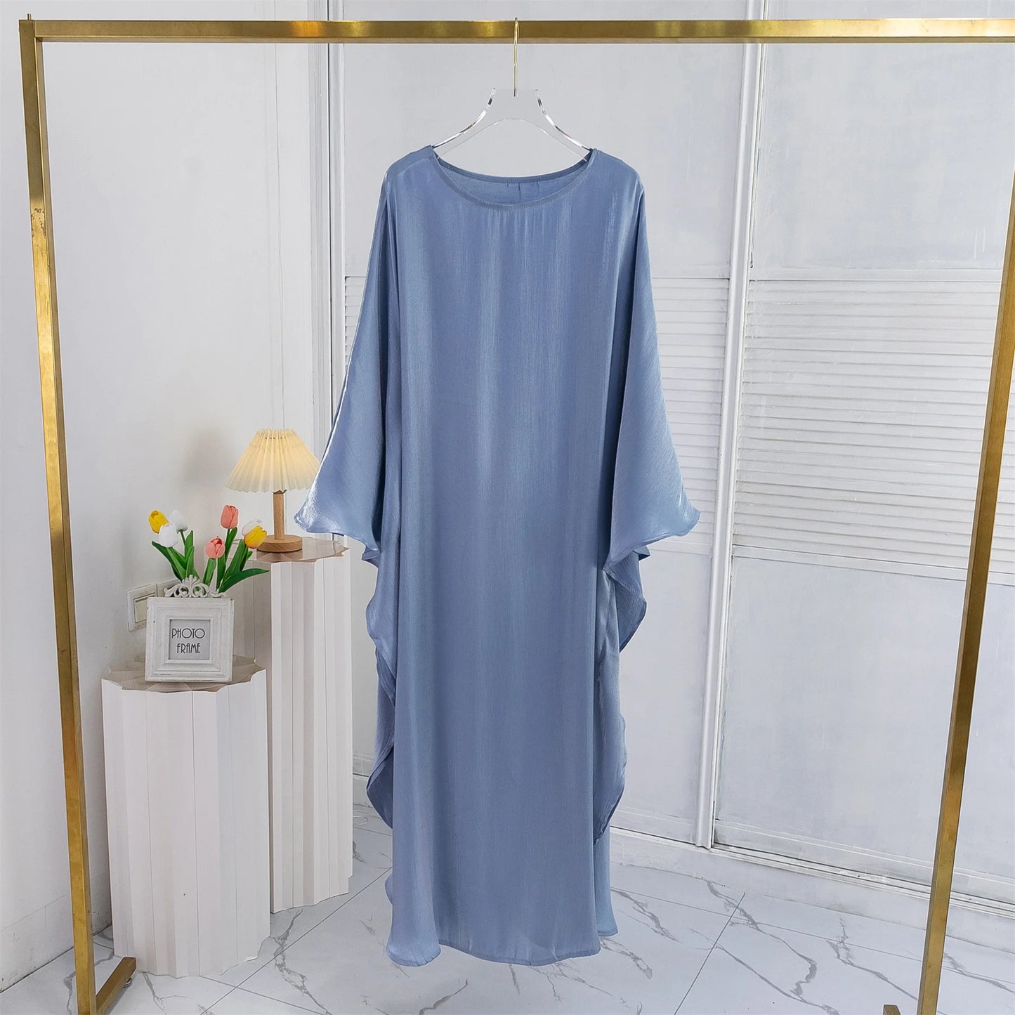 Muslim Abayas Loose Islamic Dresses Women Jilbabs Muslim Maxi Party Dress Lace Up Casual Solid Robe Ramadan Dresses Kaftan