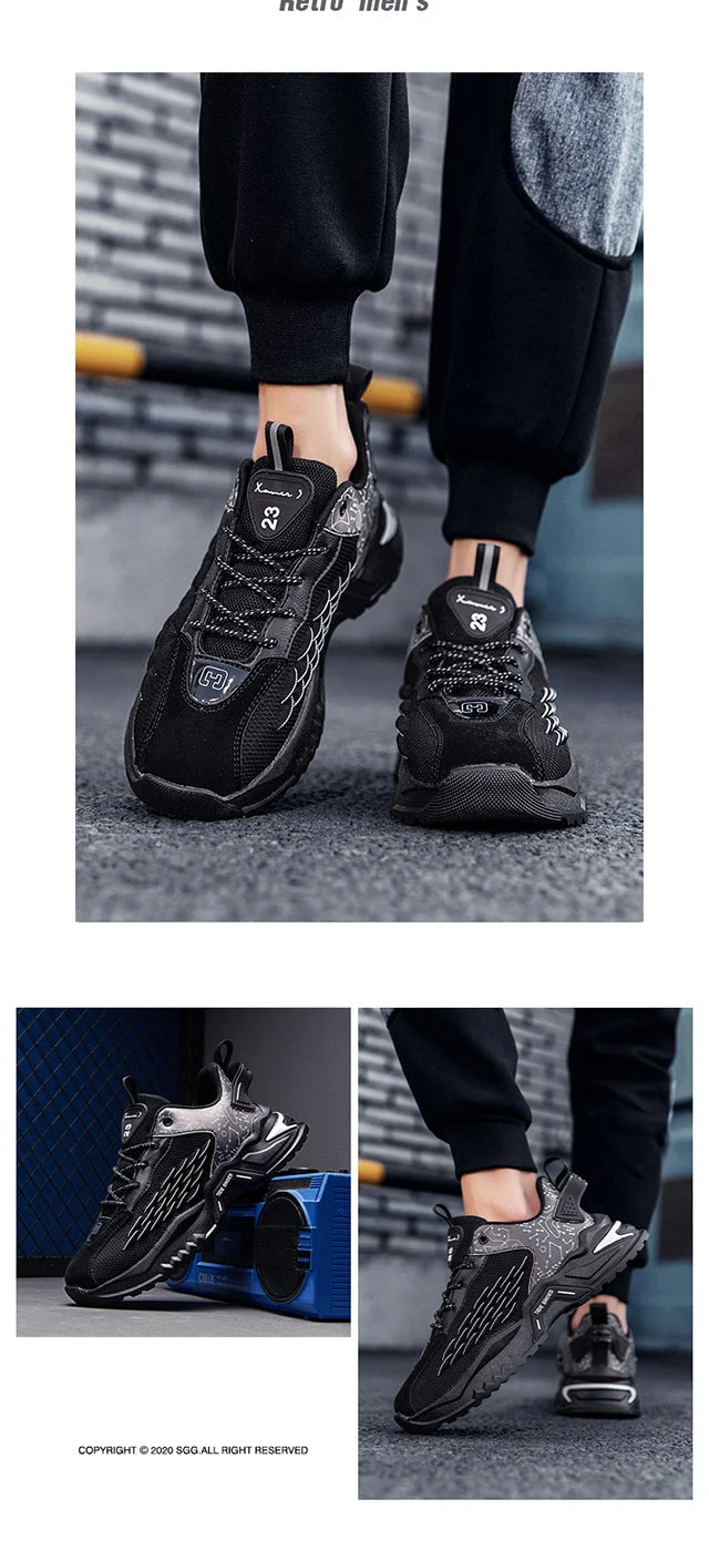 New men's 2024 running shoes mesh surface breathable outdoor sports shoes light casual shoes Spring and Autumn designer