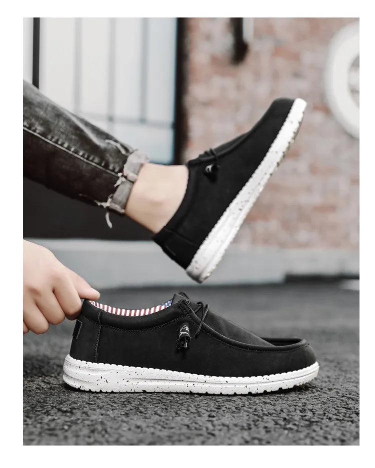 New men's shoes Spring and autumn large size leisure sports shoes low top non-slip comfortable lightweight running loafers men