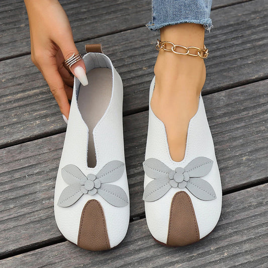 Women's casual flat sole single shoes, comfortable and versatile soft sole loafers, fashionable Mary Jane ballet shoes