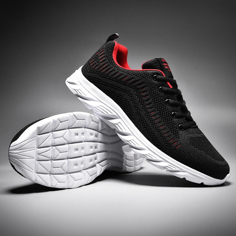 Spring and autumn men's mesh sports shoes fashion breathable lightweight non-slip outdoor men's shoes running casual shoes