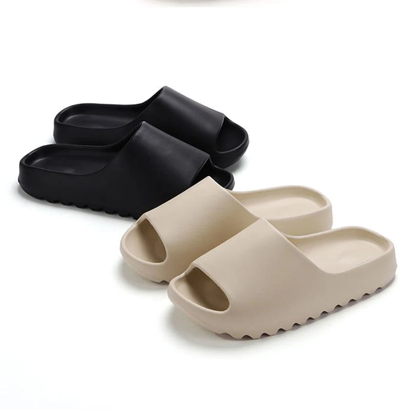 Women's Thick Platform Cloud Slippers Brand Design Soft Sole Outdoor Indoor Slide Woman 2024 Summer Eva Beach Sandals Flip Flops