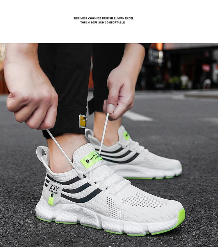 Men's and women's casual sneakers Breathable lightweight loafers Outdoor mesh walking New running shoes couple plus size