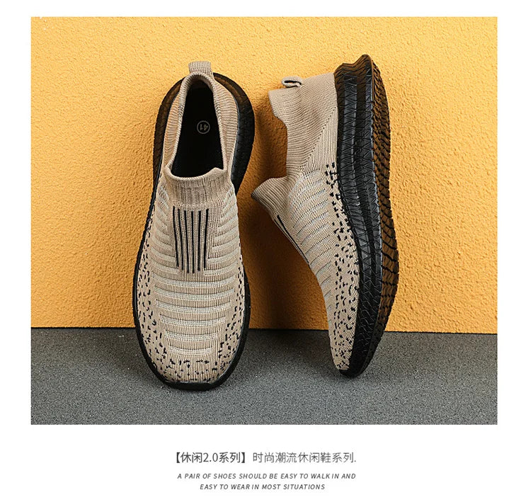 2024 new spring and autumn leisure fashion design lightweight breathable walking men's sports casual shoes fitness shoes