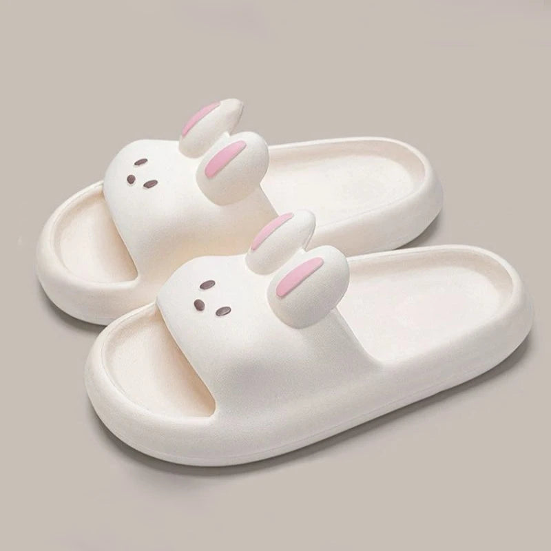 New Women's Sandals And Slippers, With Thick Soles And Cute Cartoon Quick Drying Slippers OnThe Outside, Indoor Soft Bathroom