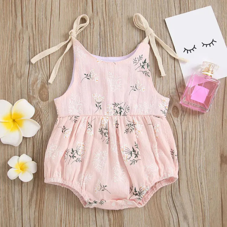 Fashion Print Newborn Clothes Girls Bodysuits Summer Baby Boys Clothes Cotton Sleeveless Infant Clothing Bodysuits 3-24 Months