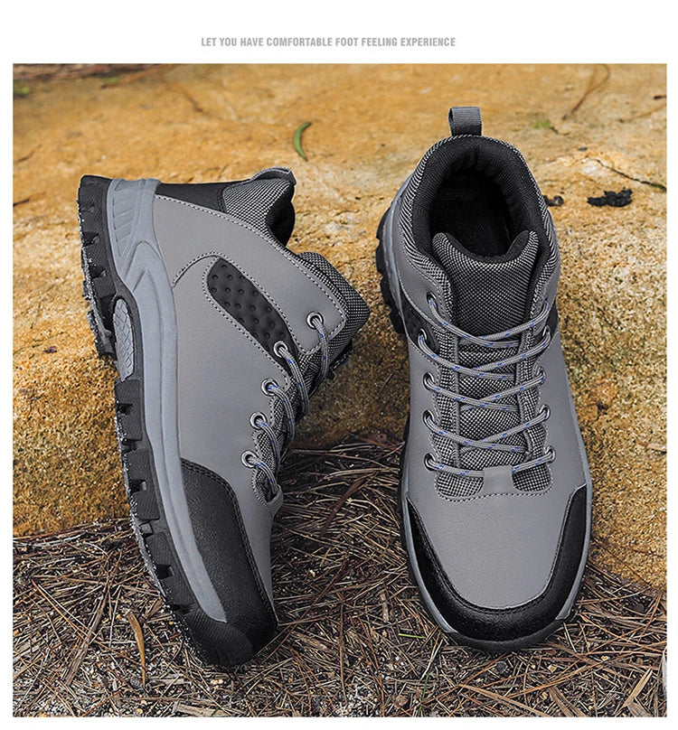 Men's casual sneakers lace-up outdoor casual shoes Fashion comfortable breathable platform shoes for men