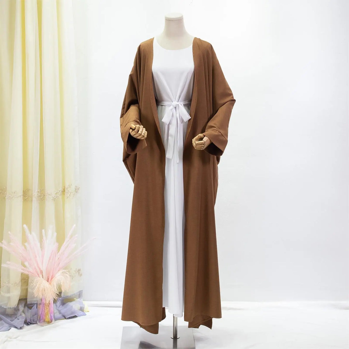 Women's Traditional Arabian Batwing Sleeve Abaya Muslim Loose Maxi Length Dress Women Jilbabs