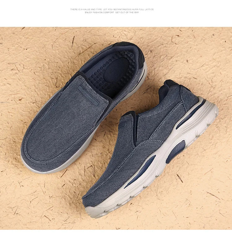 Men's casual canvas flats Men's spring and summer comfortable casual sports shoes large size driving walking shoes new39-48