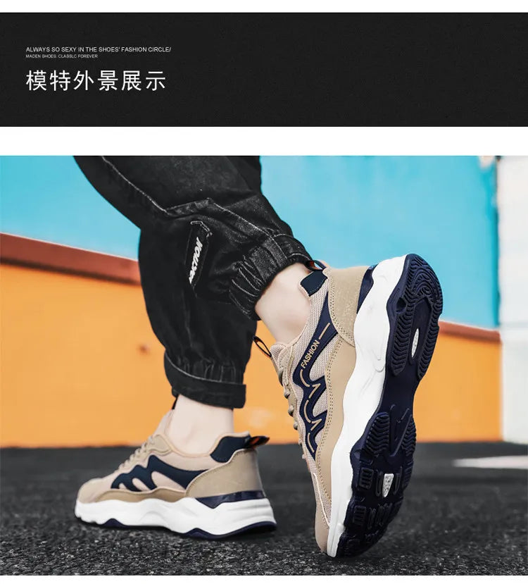 2024 New men's sneakers Comfortable casual men's shoes light breathable walking and running designer Spring and Autumn