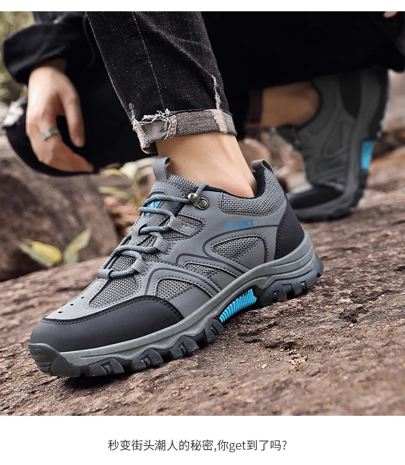 Men's running casual sneakers new mountaineering comfort men's shoes classic walking fitness shoes 2024 trainer men