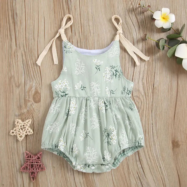 Fashion Print Newborn Clothes Girls Bodysuits Summer Baby Boys Clothes Cotton Sleeveless Infant Clothing Bodysuits 3-24 Months