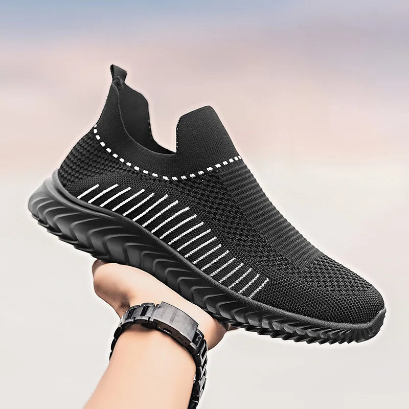 Breathable designer men's casual shoes Sports lightweight outdoor men's walking shoes non-slip flat loafers plus size 39-46