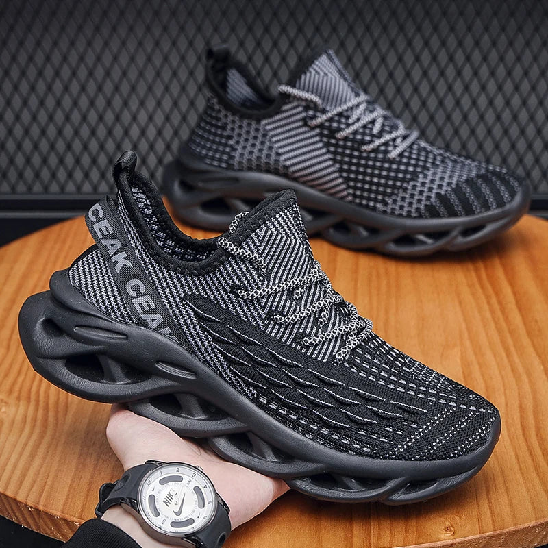 New spring and autumn men's shoes Breathable casual shoes Fashion light weight large size walking shoes fitness men