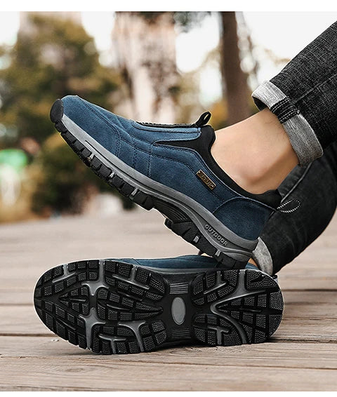 Men's hiking shoes non-slip low-top outdoor leisure sports shoes walking middle-aged and elderly walking shoes large size