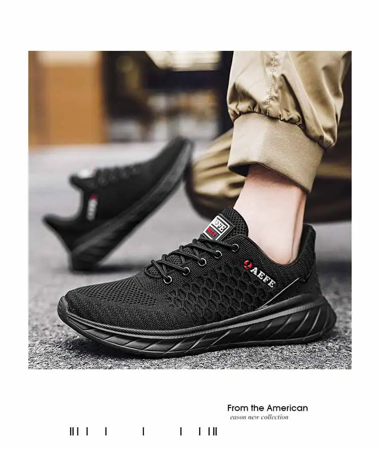 Men's mesh sports vulcanized shoes breathable casual shoes walking men's shoes spring and autumn new40-47