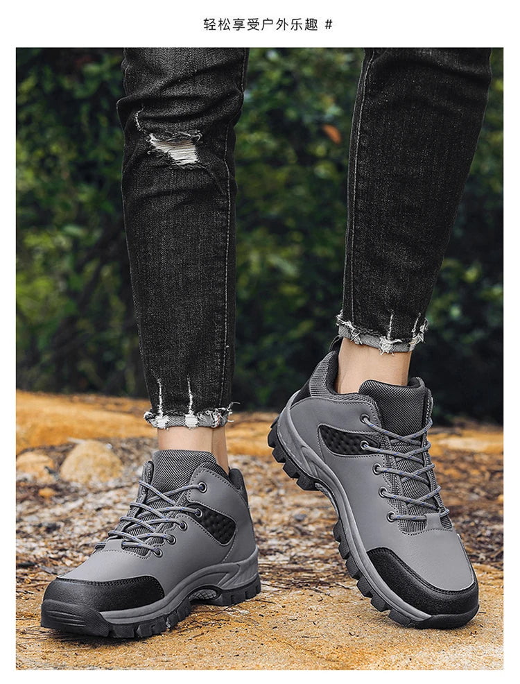 Men's casual sneakers lace-up outdoor casual shoes Fashion comfortable breathable platform shoes for men