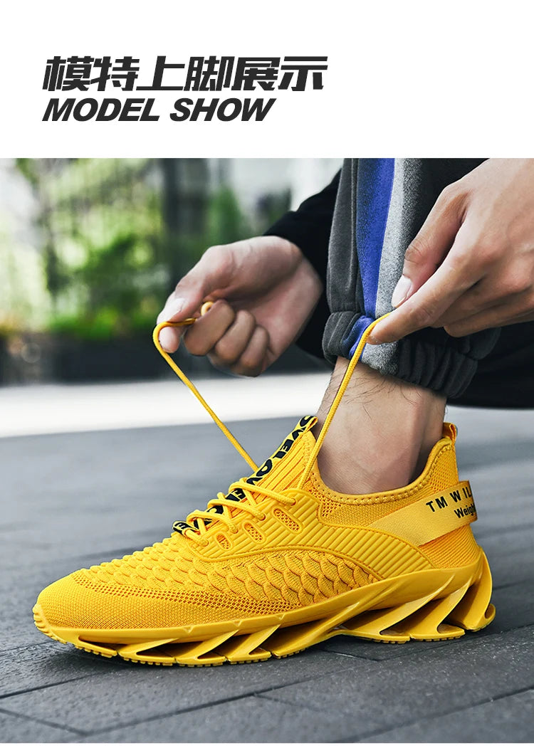 2024 men's sports casual shoes spring and autumn new pure color lace-up light non-slip walking fitness men's shoes