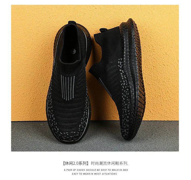 Men's sports casual shoes breathable large size comfortable fashion spring and autumn walking fitness men's shoes light