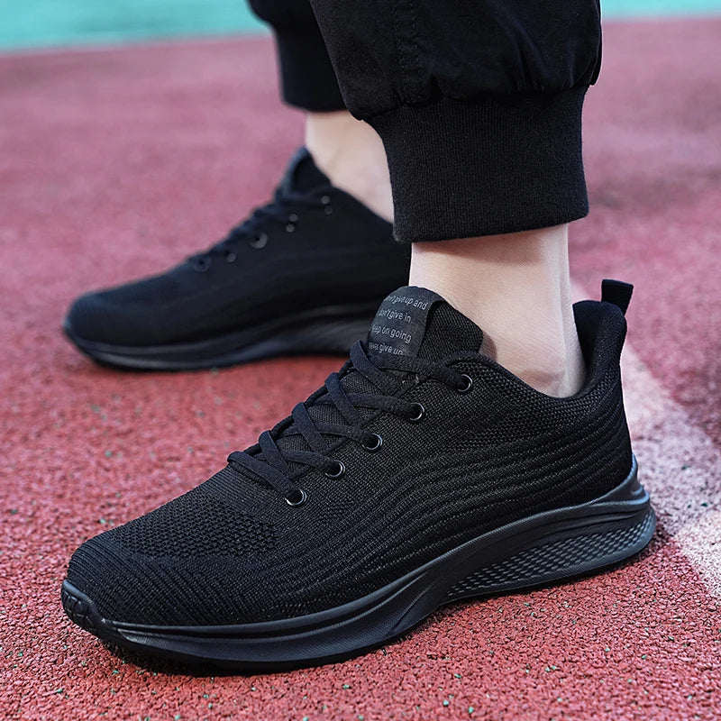 New large men's shoes mesh breathable platform shoes to increase the lightness of sports casual men's vulcanized loafers