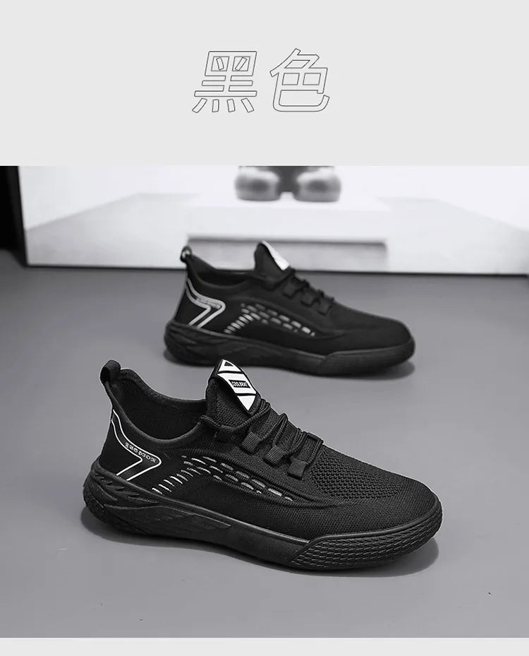 2024 Spring/summer men's casual sports shoes mesh surface permeable non-slip vulcanized shoes tennis men's loafer running shoes