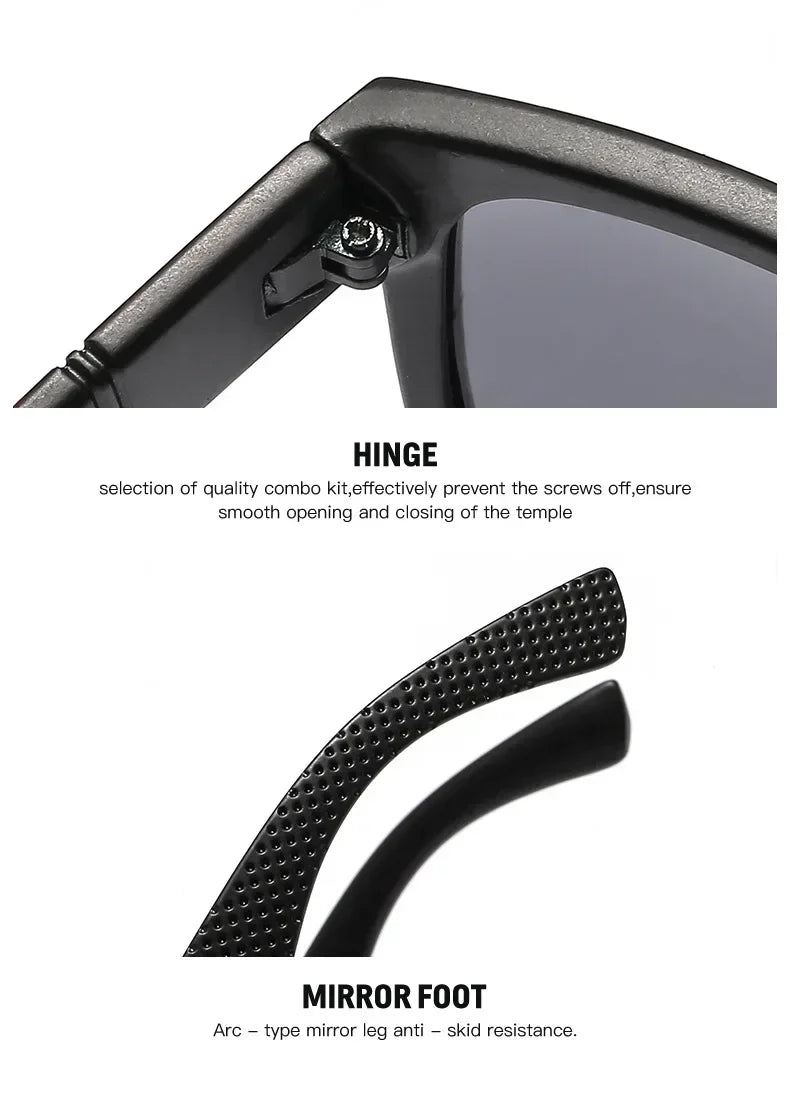 2024 Luxury Brand Polarized Sunglasses Men High-End Outdoor Glasses Fashion Square Driving Eyewear Travel Sun Glasses UV400